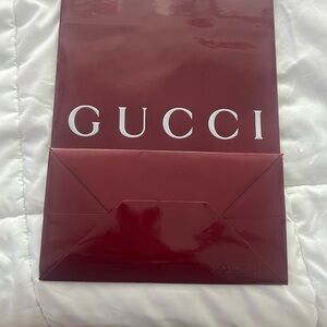 Gucci Burgundy Envelope Tote